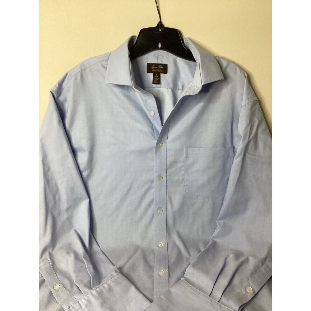 TASSO ELLA Men’s Shirt XL Blue Long‎ Sleeve Collared Button Down